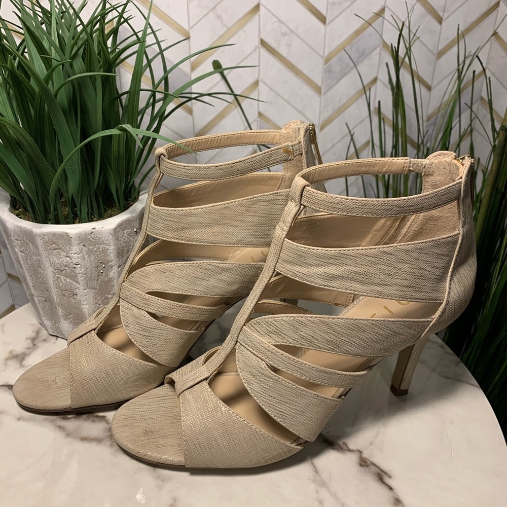 Nude tan heels